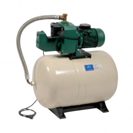 Surpresseur 100L DAB AQUAJETGWS151100M - Réservoir horizontal à diaphragme avec pompe a eau 1,1 kW de 0,9 à 4,2 m3/h monophasé 220V