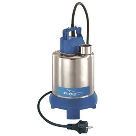 Pompe vide cave Flygt Steelinox SXVM3SG 0,55 kW jusqu'à 10,5 m3/h monophasé 220V
