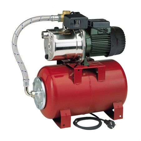 Surpresseur 20L DAB AQUAJETINOXRED8220M - Réservoir horizontal à vessie avec pompe a eau 0,6 kW jusqu'à 3,6 m3/h monophasé 220V
