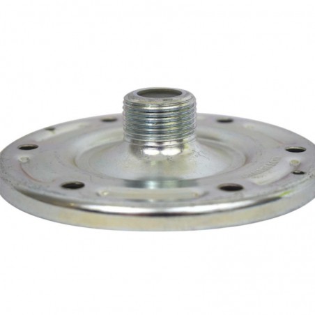 Contre bride acier galvanisé pour réservoir à vessie de 24 à 150L - diamètre 145mm - 1'' M