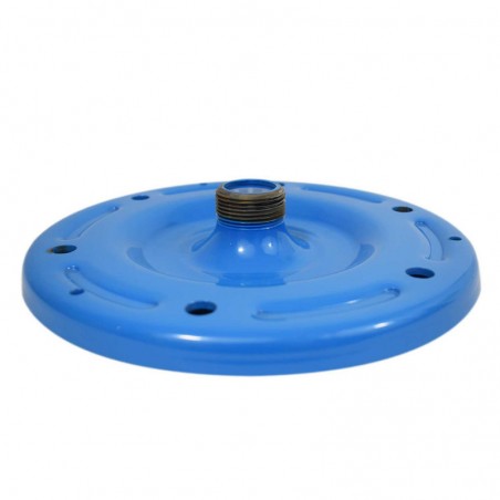 Contre bride acier galvanisé pour réservoir à vessie de 200 à 500L - diamètre 260mm - 1''1/4 M