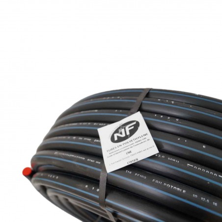 Couronne de 50m tuyau pehd eau potable Ø63 PN16