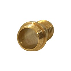 Raccord laiton cannelé embout mâle 33/42 (1"1/4) - Cannelure Ø35mm