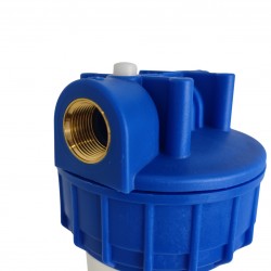 Porte filtre à eau 3P 9''3/4 - 20/27 - Bol transparent - Insert laiton 3/4"