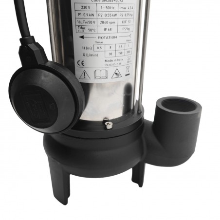 Pompe eau chargée DAB SEMISOM265AUTV 0,55 kW de 1,8 à 12 m3/h monophasé 220V