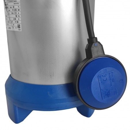 Pompe vide cave Flygt Steelinox SXM3 0,55 kW jusqu'à 13,5 m3/h monophasé 220V