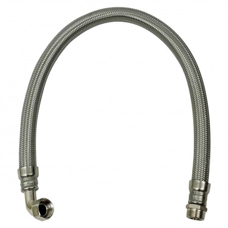 Flexible coudé Ø24mm raccordement Mâle droit 1'' - Femelle coudé 1'' Longueur 60cm
