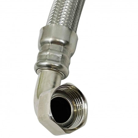 Flexible coudé Ø24mm raccordement Mâle droit 1'' - Femelle coudé 1'' Longueur 70cm