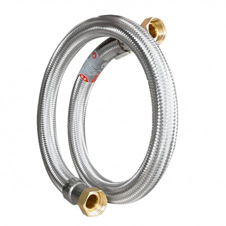 Flexible droit Ø24mm raccordement Femelle - Femelle 1'' Longueur 50cm