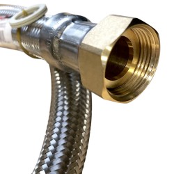 Flexible droit Ø24mm raccordement Femelle - Femelle 1'' Longueur 80cm