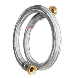 Flexible droit Ø24mm raccordement Femelle - Femelle 1'' Longueur 100cm