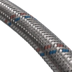 Flexible coudé Ø24mm raccordement Mâle droit 1'' - Femelle coudé 1'' Longueur 100cm
