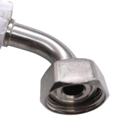 Flexible coudé Ø24mm raccordement Mâle droit 1'' - Femelle coudé 1'' Longueur 100cm