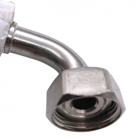 Flexible coudé Ø24mm raccordement Mâle droit 1'' - Femelle coudé 1'' Longueur 100cm