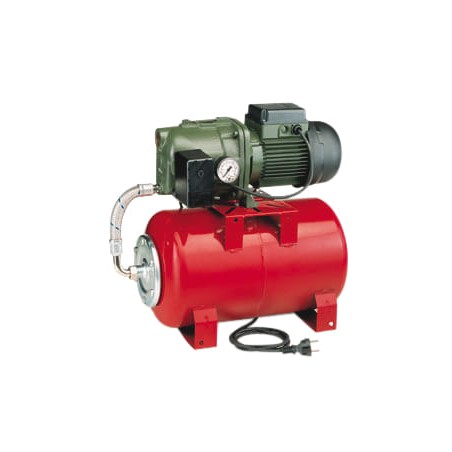 Surpresseur 100L DAB AQUAJETRED132100M - Réservoir horizontal à vessie avec pompe a eau 1 kW jusqu'à 4,8 m3/h monophasé 220V