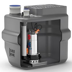 Station de relevage 100L Pedrollo SAR100RXm320 - Pompe a eau 0,55 kW jusqu'à 10,8 m3/h monophasé 220V