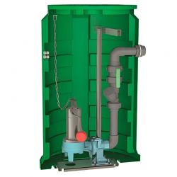 Station de relevage Calpeda CALIDOM2000GQVM5013PA 1,10 kW eau chargée jusqu'à 36 m3/h monophasé 220V