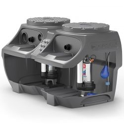 Station de relevage 550L Pedrollo SAR550ECO2xVXm1550 - Pompe a eau 1,10 kW jusqu'à 30 m3/h monophasé 220V
