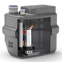 Station de relevage 100L Pedrollo SAR100ZXm1A40 - Pompe a eau 0,60 kW jusqu'à 24 m3/h monophasé 220V