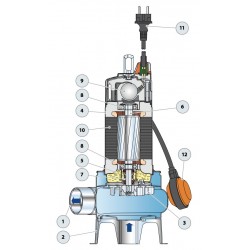 Pompe de relevage Pedrollo VX-ST jusqu'à 39 m3/h monophasé 220V