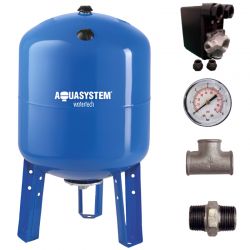 Kit réservoir vessie AQUASYSTEM vertical 100L - 1''