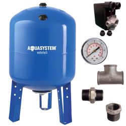 Kit réservoir vessie AQUASYSTEM vertical 100L - 1''1/4