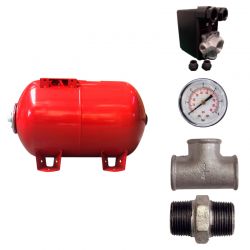 Kit réservoir vessie ZILMET horizontal 100L - 1"