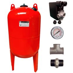 Kit réservoir vessie ZILMET vertical 100L - 1"1/4