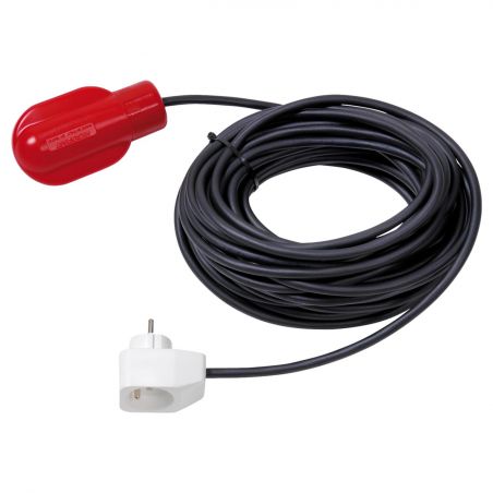 Flotteur 20m remplissage pour pompe de relevage - 2 fils + T 8A avec Prise Gigogne