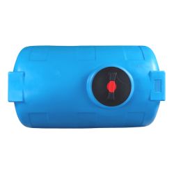 Cuve récupération eau de pluie 300L - Réservoir aérien horizontal bleu - Polyéthylène - ELBI CHO