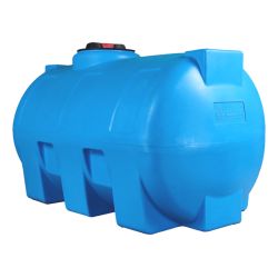 Cuve récupération eau de pluie 750L - Réservoir aérien horizontal bleu - Polyéthylène - ELBI CHO