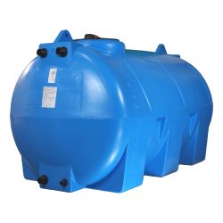 Cuve récupération eau de pluie 1000L - Réservoir aérien horizontal bleu - Polyéthylène - ELBI CHO