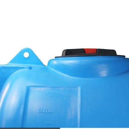 Cuve récupération eau de pluie 5000L - Réservoir aérien horizontal bleu - Polyéthylène - ELBI CHO