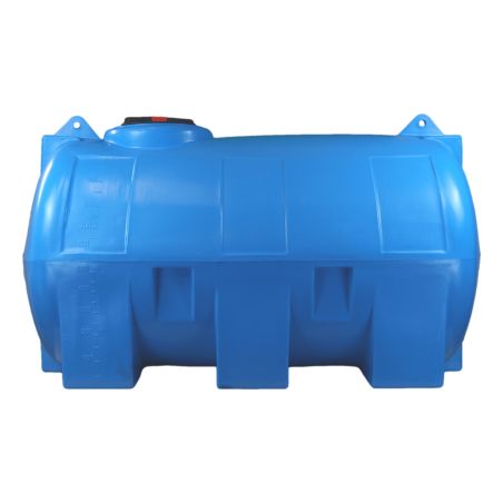 Cuve récupération eau de pluie 5000L - Réservoir aérien horizontal bleu - Polyéthylène - ELBI CHO