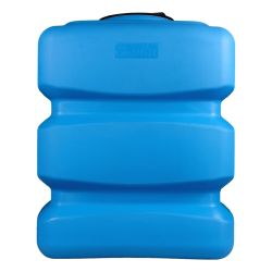 Cuve récupération eau de pluie 500L - Réservoir aérien compact bleu - Polyéthylène - ELBI CPN