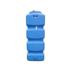 Cuve récupération eau de pluie 2000L - Réservoir aérien compact bleu - Polyéthylène - ELBI CPN