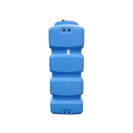 Cuve récupération eau de pluie 2000L - Réservoir aérien compact bleu - Polyéthylène - ELBI CPN