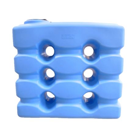 Cuve récupération eau de pluie 2000L - Réservoir aérien compact bleu - Polyéthylène - ELBI CPN