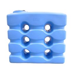 Cuve récupération eau de pluie 3000L - Réservoir aérien compact bleu - Polyéthylène - ELBI CPN