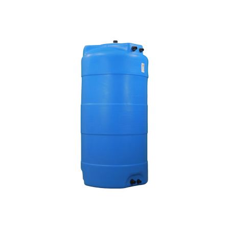 Cuve récupération eau de pluie 1000L - Réservoir aérien vertical bleu - Polyéthylène - ELBI CV