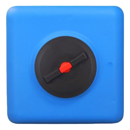 Cuve récupération eau de pluie 100L - Réservoir aérien cubique bleu - Polyéthylène - ELBI CB