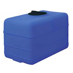 Cuve récupération eau de pluie 500L - Réservoir aérien cubique bleu - Polyéthylène - ELBI CB