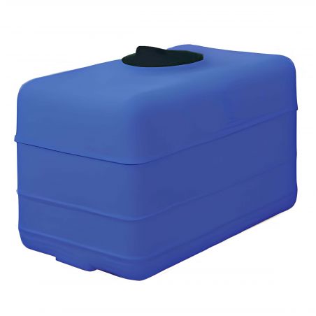 Cuve récupération eau de pluie 500L - Réservoir aérien cubique bleu - Polyéthylène - ELBI CB