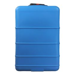 Cuve récupération eau de pluie 500L - Réservoir aérien cubique bleu - Polyéthylène - ELBI CBA