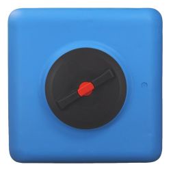 Cuve récupération eau de pluie 500L - Réservoir aérien cubique bleu - Polyéthylène - ELBI CBA