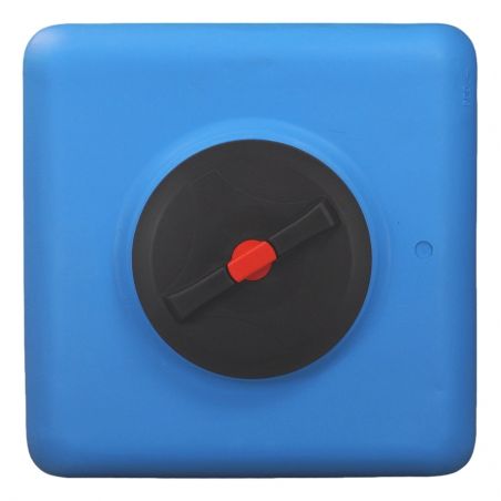 Cuve récupération eau de pluie 500L - Réservoir aérien cubique bleu - Polyéthylène - ELBI CBA