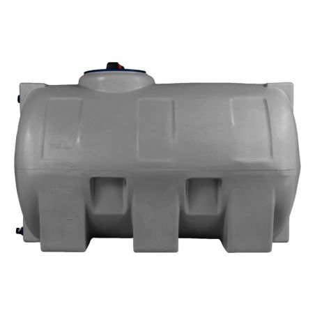 Cuve récupération eau de pluie 750L - Réservoir aérien horizontal Gris - Polyéthylène - ELBI CHO