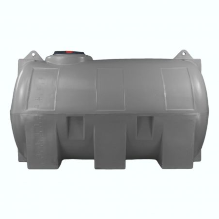 Cuve récupération eau de pluie 1500L - Réservoir aérien horizontal Gris - Polyéthylène - ELBI CHO