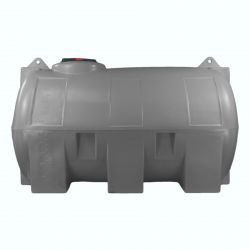 Cuve récupération eau de pluie 5000L - Réservoir aérien horizontal Gris - Polyéthylène - ELBI CHO