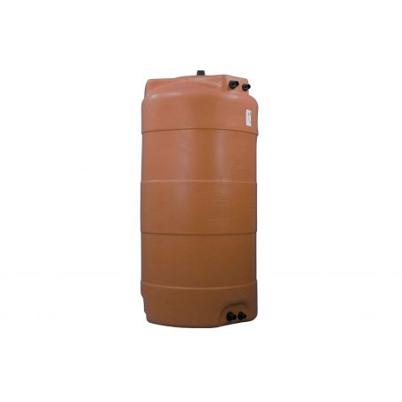 Cuve récupération eau de pluie 5000L - Réservoir aérien vertical Terracotta - Polyéthylène - ELBI CV